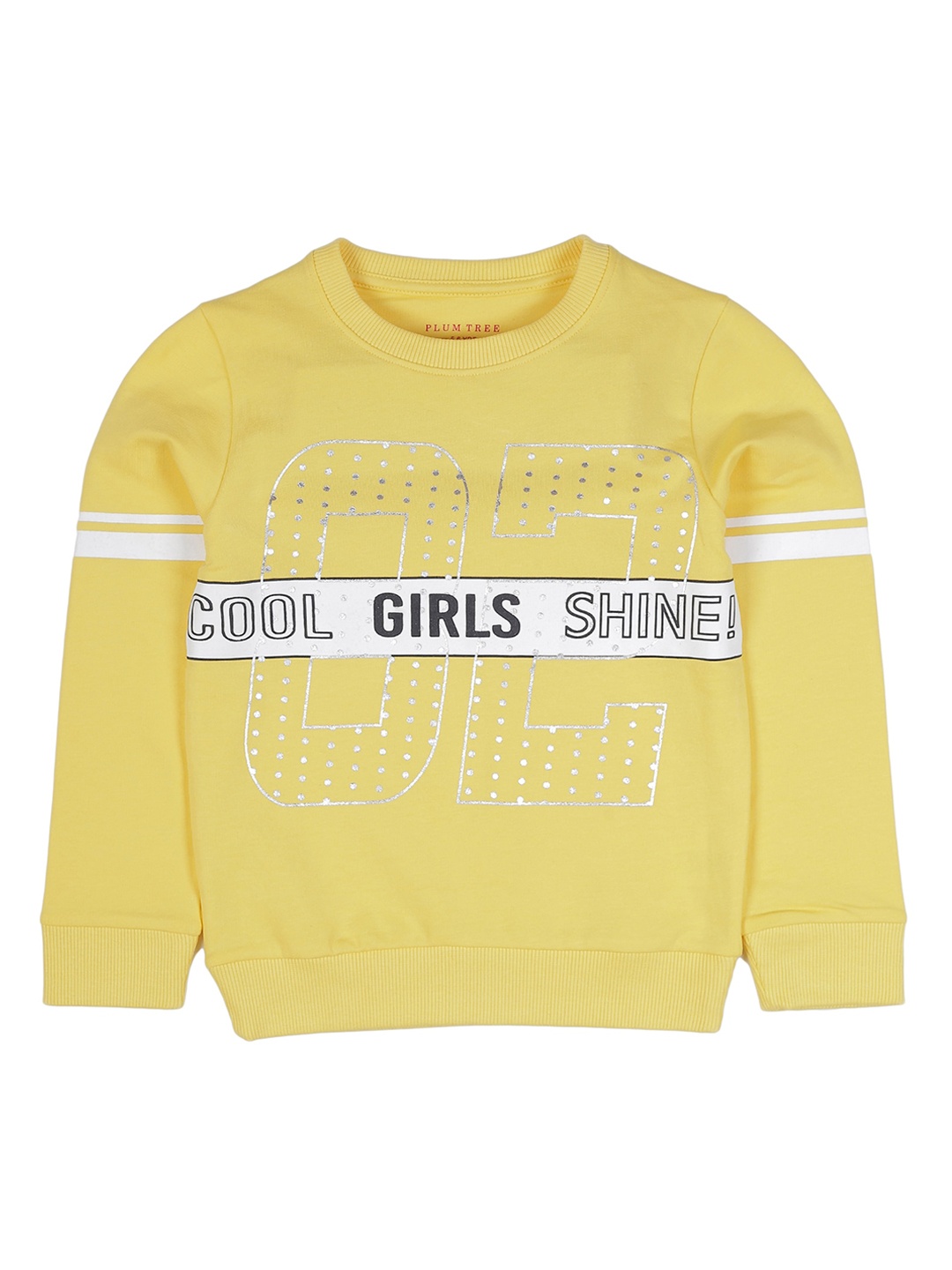 

PLUM TREE Girls Yellow Printed Sweatshirt