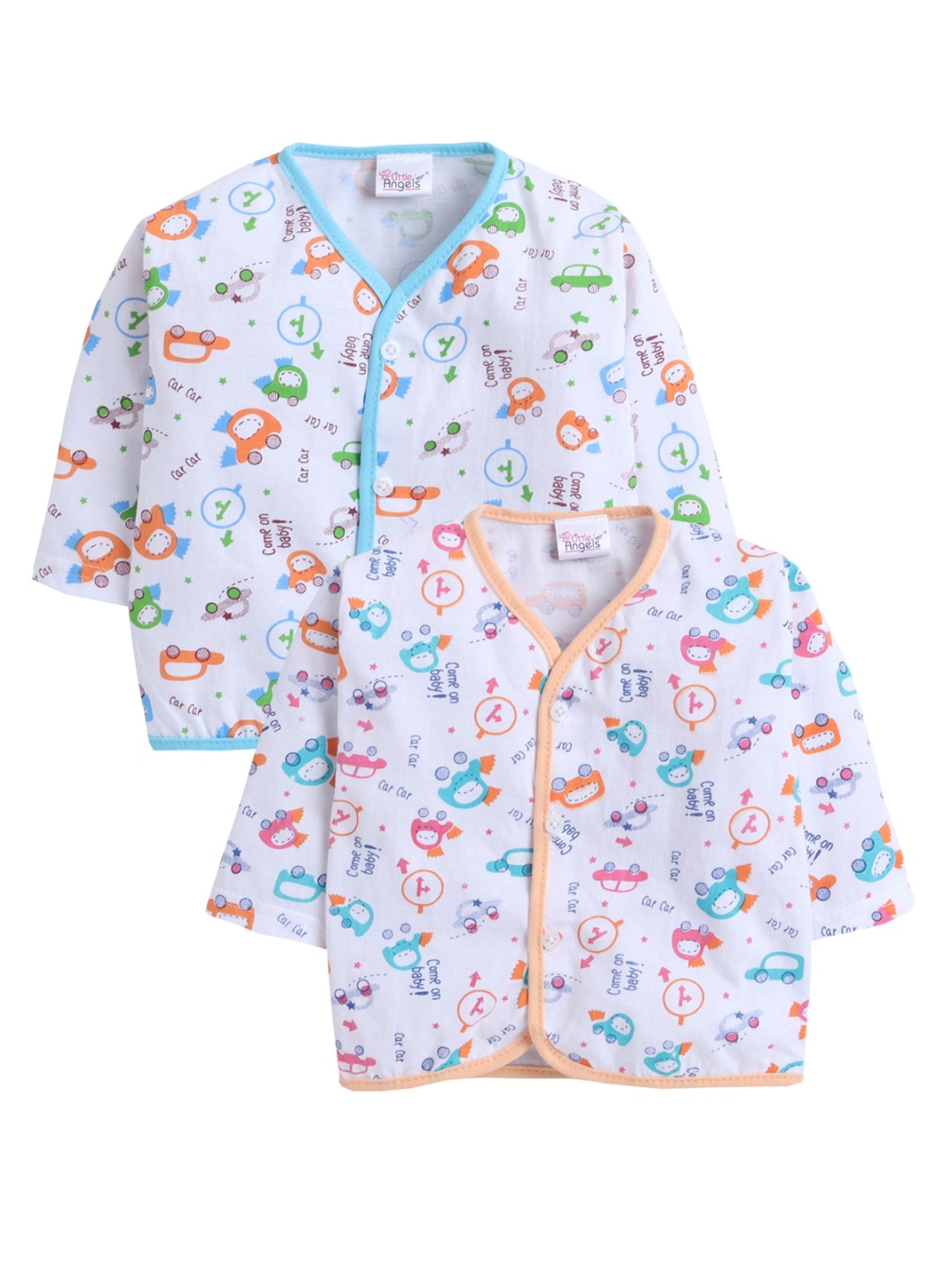 

Little Angels Infant Boys Pack Of 2 Assorted Jhablas