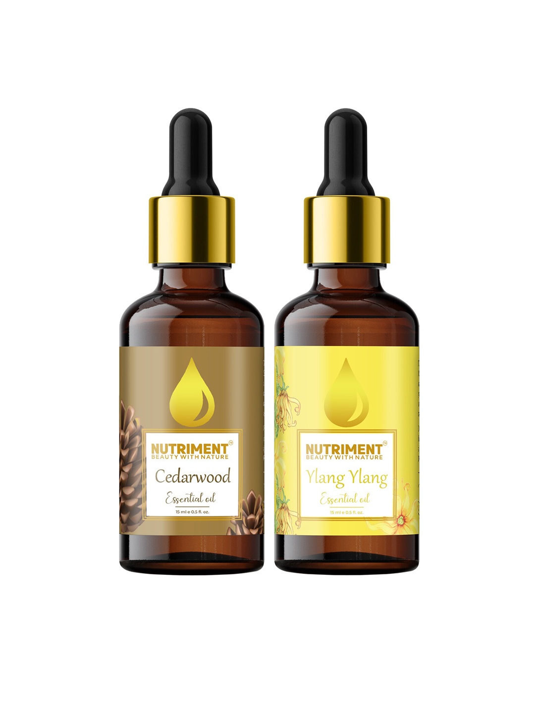 

Nutriment Set of 2 Ylang-Ylang & Cedarwood Essential Oil 15ml, Multi