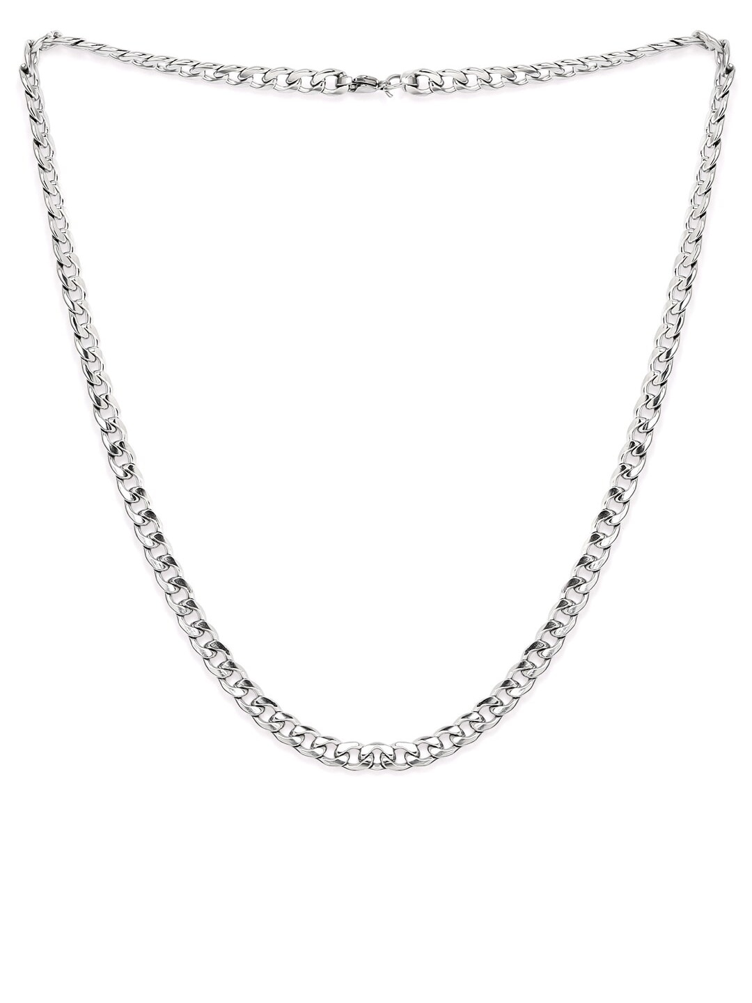 

Roadster Men Silver-Toned Figaro Chain
