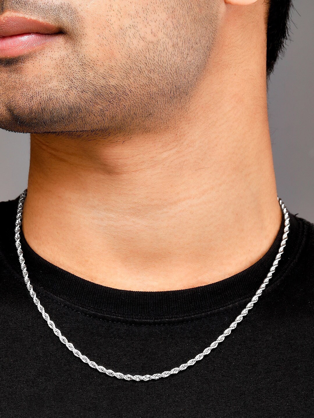 

Roadster Men Silver-Toned Silver-Plated Tribal Chain