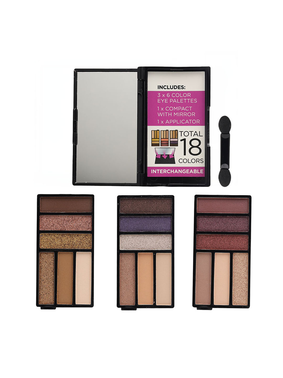

L.A colors 18 color Moodsetter Eyeshadow - Amazed, Multi