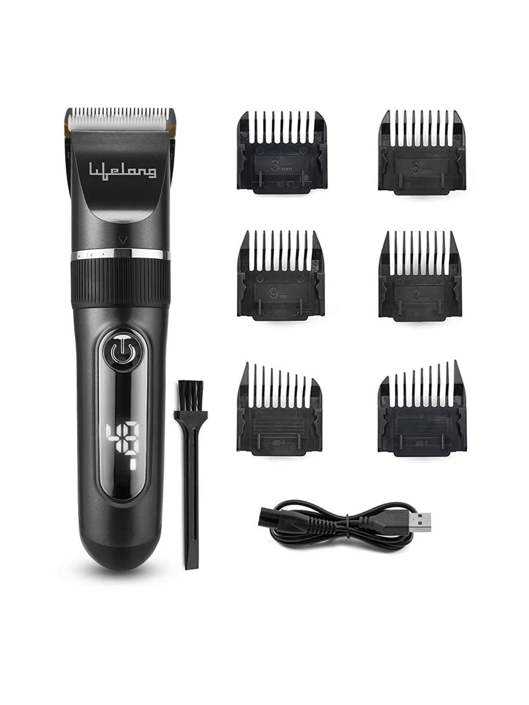

Lifelong LLPCM17 AcePro Waterproof Trimmer With 6 Rechargeable Hair Clippers - Black