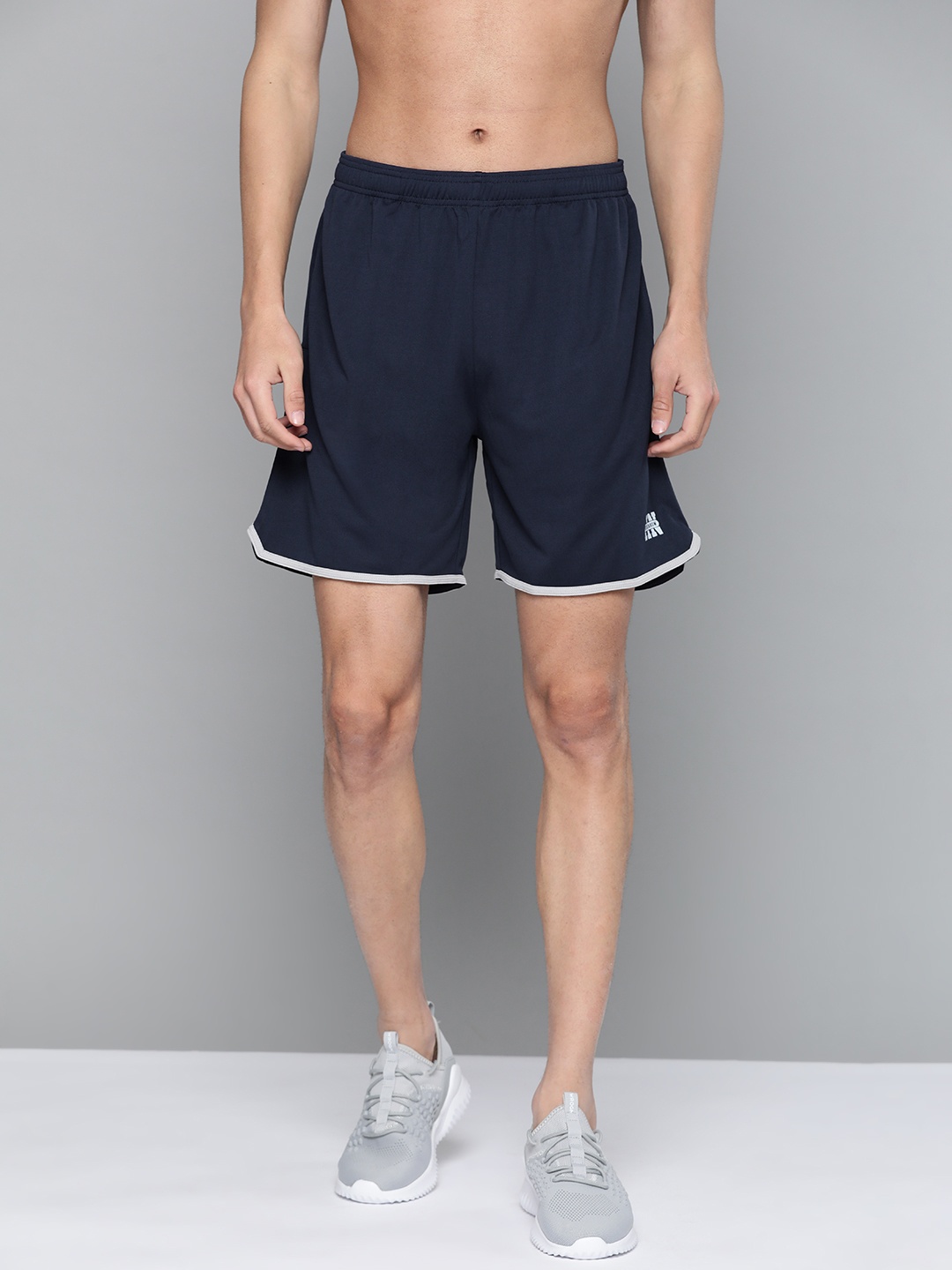 

HERE&NOW Men Navy Blue Solid Shorts