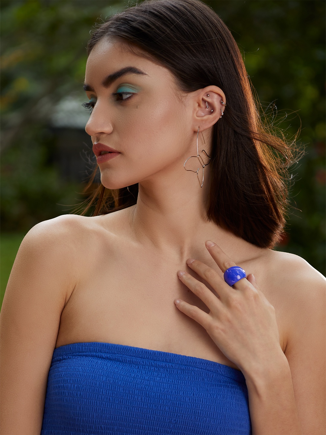 

MANGO Women Blue Solid Finger Ring