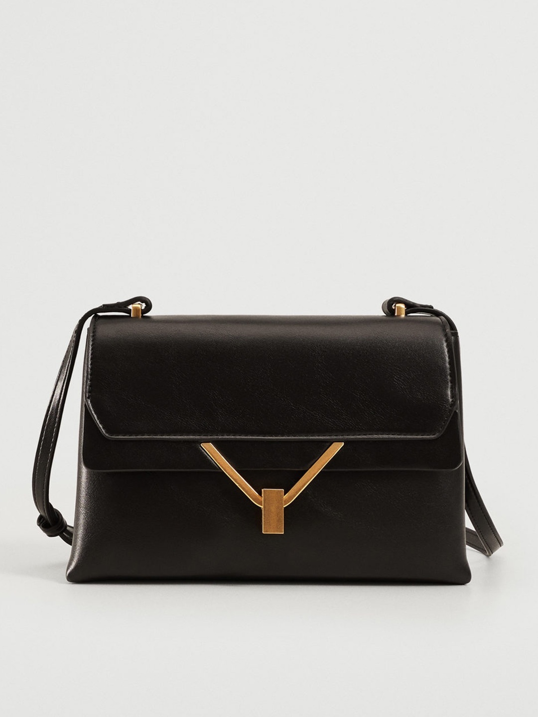 

MANGO Black Solid Sling Bag