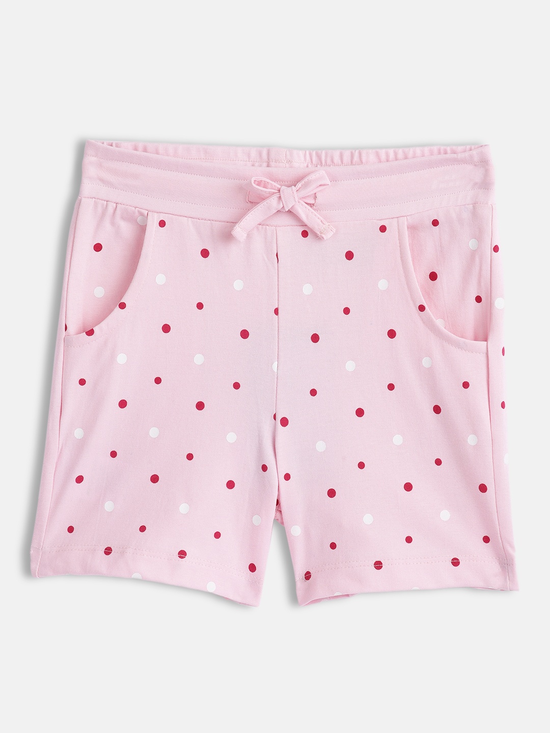 

HERE&NOW Girls Pink Cotton Printed Shorts