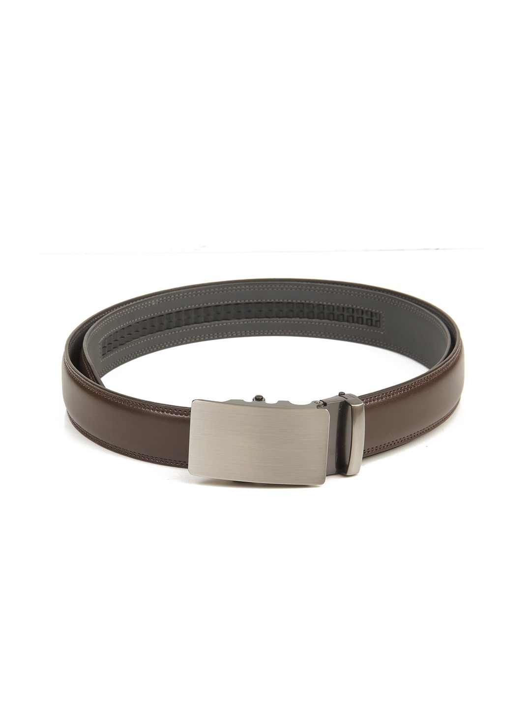 

Calvadoss Men Brown Solid PU Belt