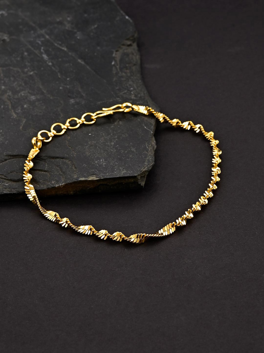 

Tistabene Men Gold-Toned Chain Charm Bracelet