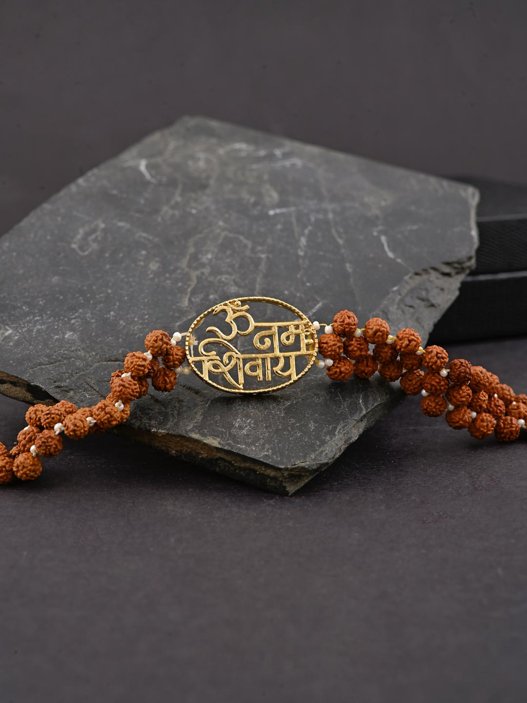 

Tistabene Men Gold-Plated & Brown Multistrand Bracelet