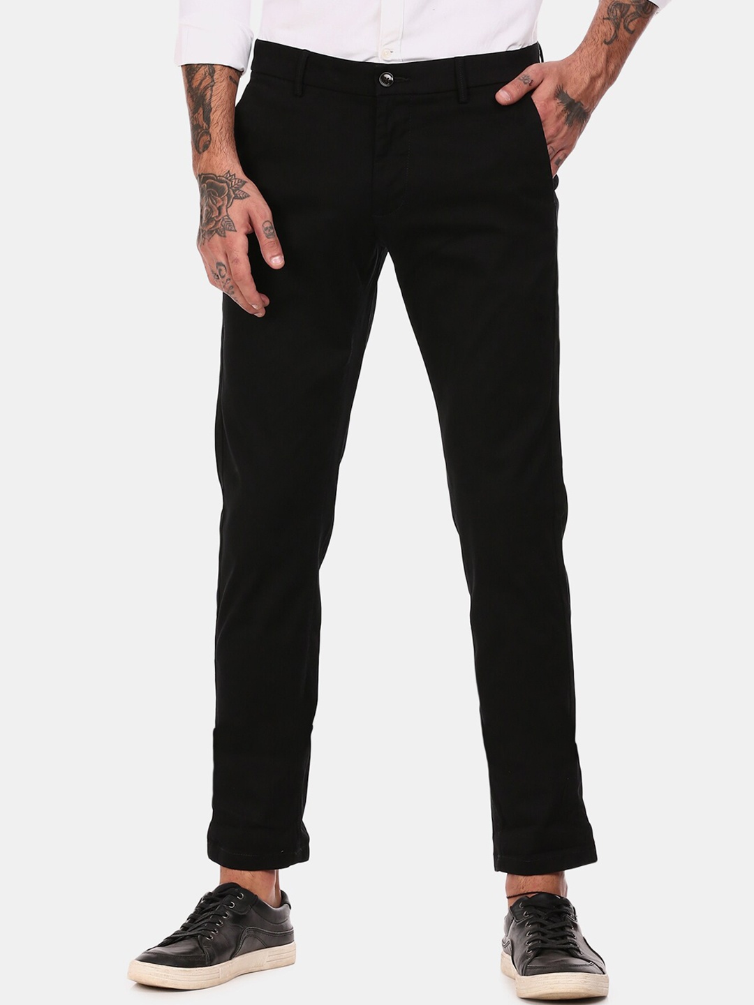 

Arrow Sport Men Black Trousers