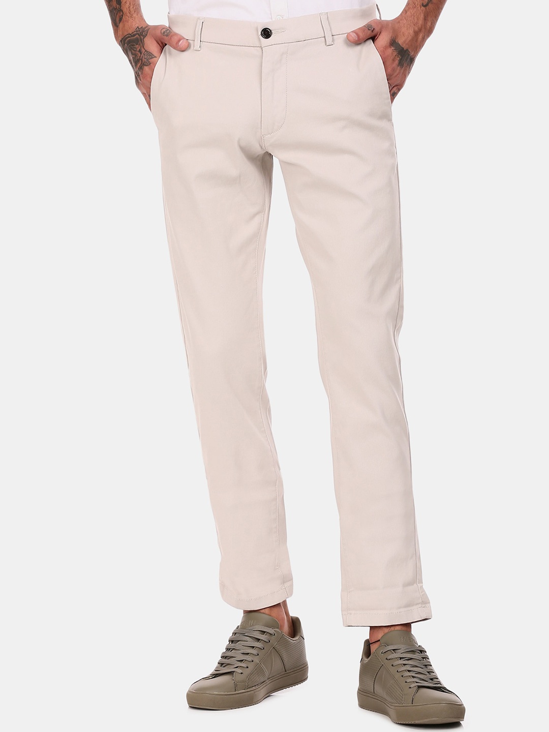 

Arrow Sport Men Beige Trousers