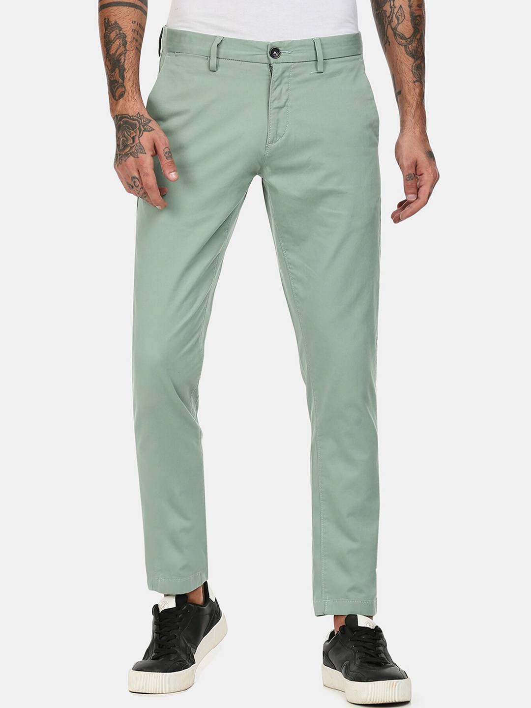 

U S Polo Assn Men Green Trousers