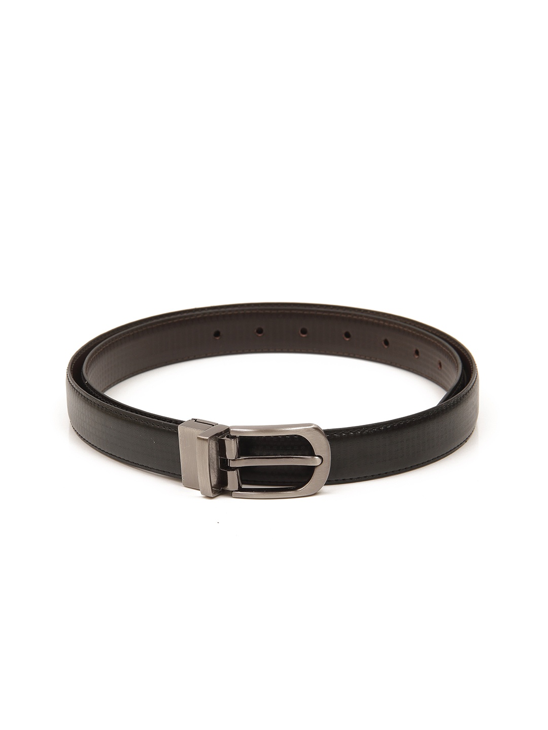 

Calvadoss Women Black Textured Reversible Formal Belt