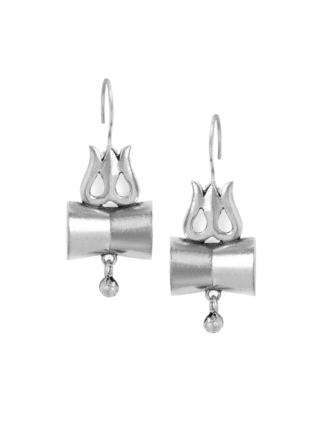 

Anouk Silver-Toned Contemporary Drop Earrings