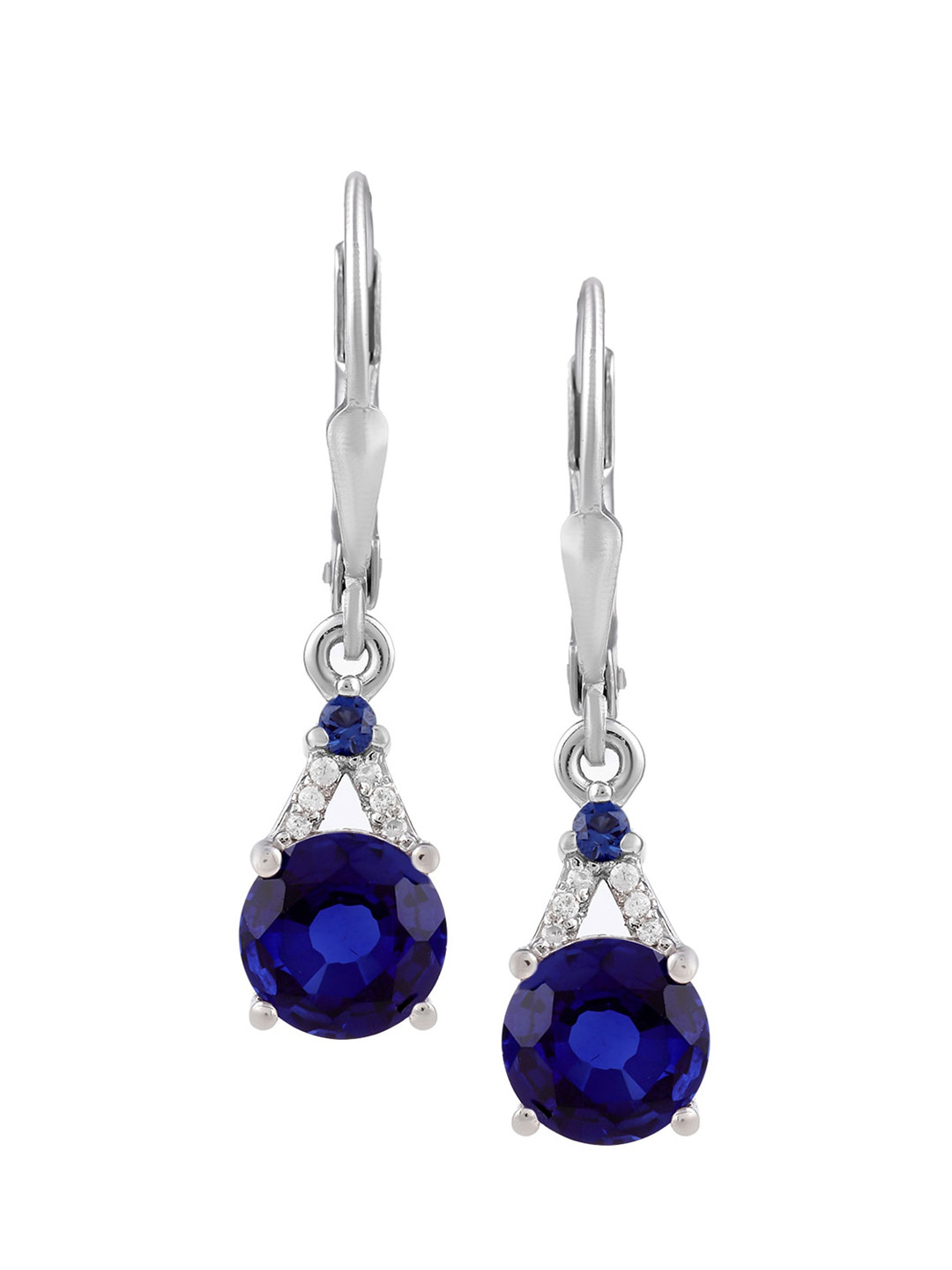 

LA SOULA Blue Contemporary Drop Earrings
