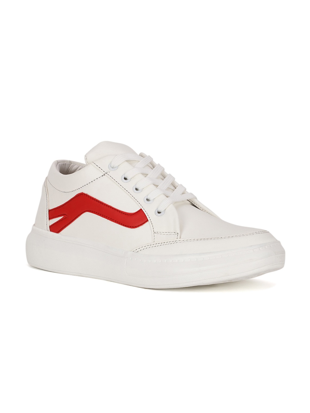 

Bruno Manetti Men White PU Sneakers