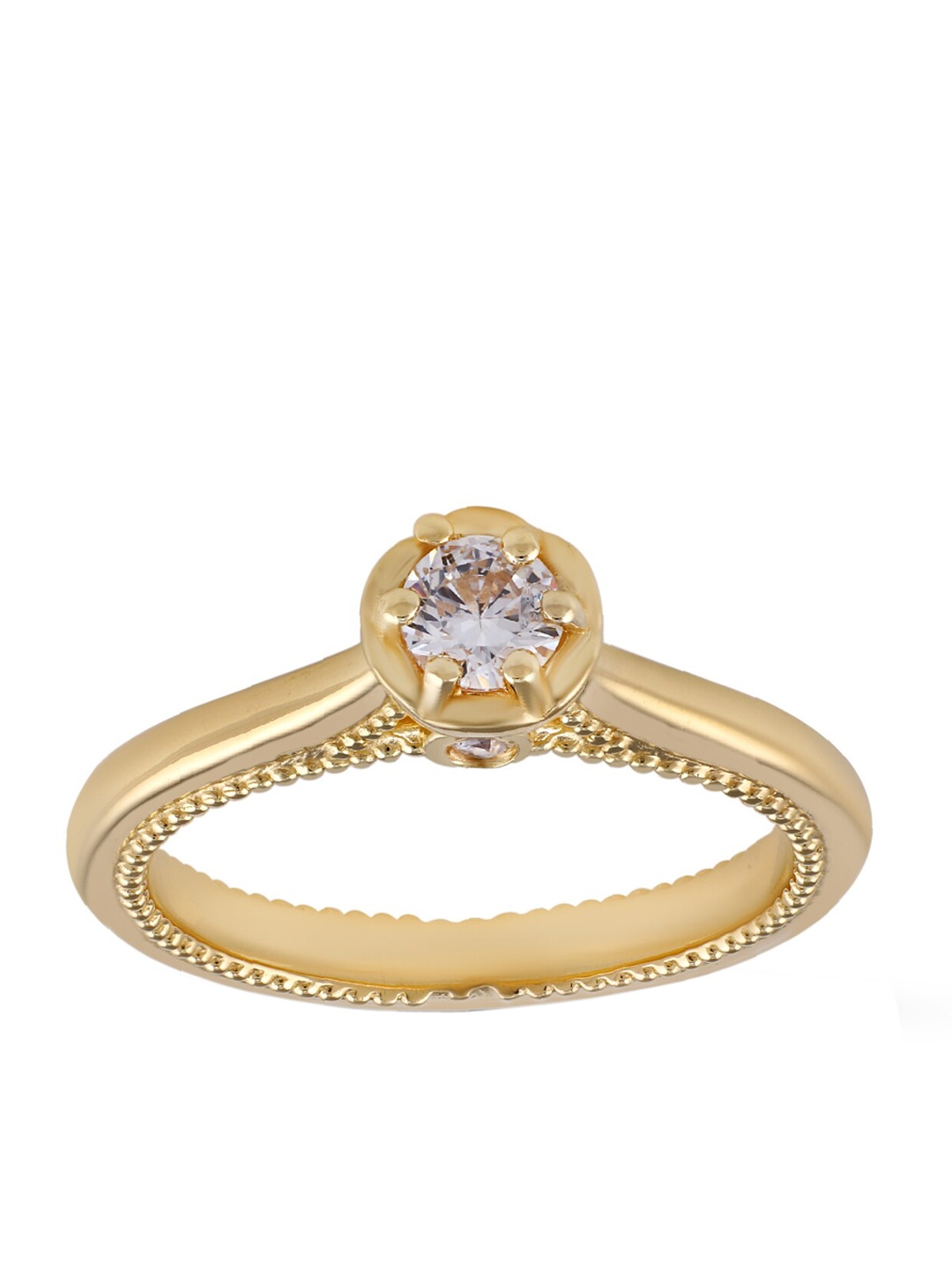 

LA SOULA Sterling Silver Cubic Zirconia Ring, Gold