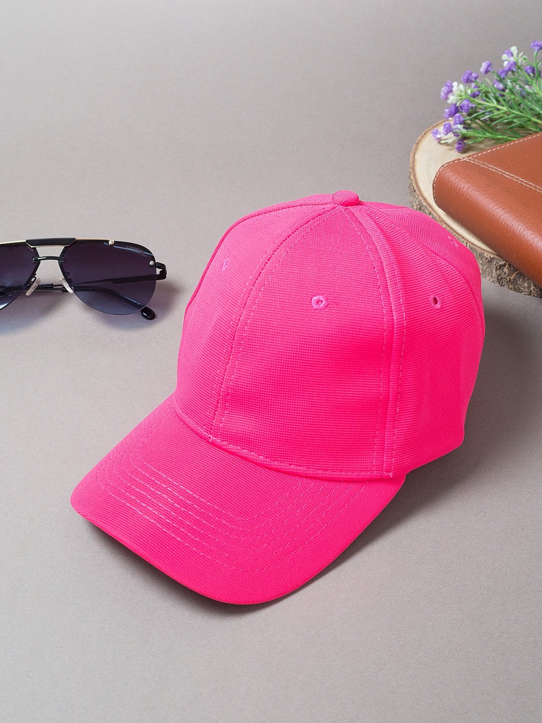 

Golden Peacock Unisex Pink Adjustable Baseball Cap