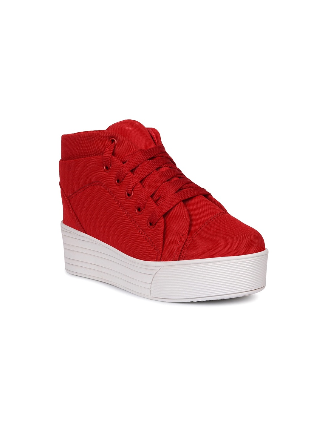 

Longwalk Women Red Colourblocked Flatforms