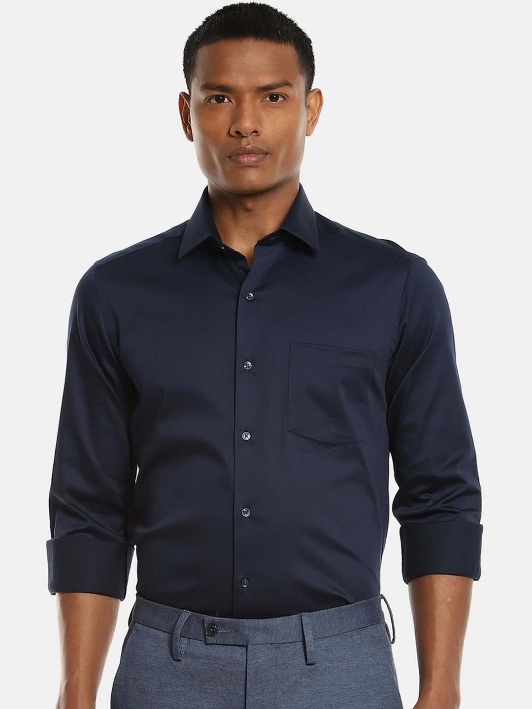 

Arrow Men Blue Slim Fit Opaque Formal Shirt