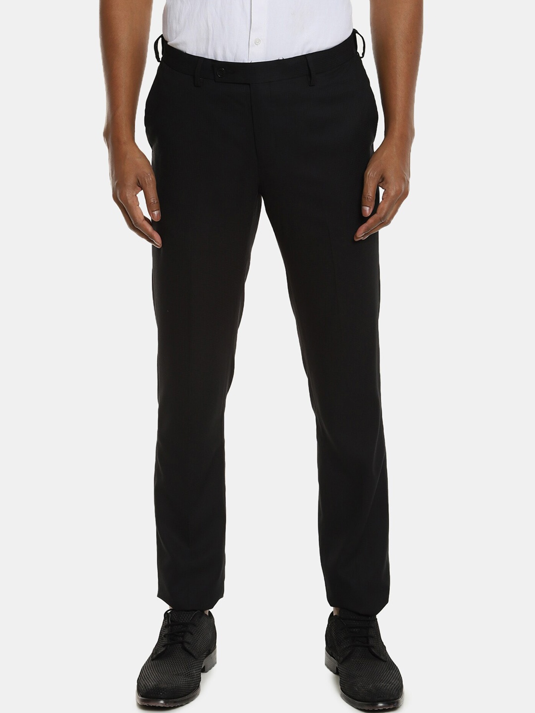 

Arrow Men Black Formal Trousers