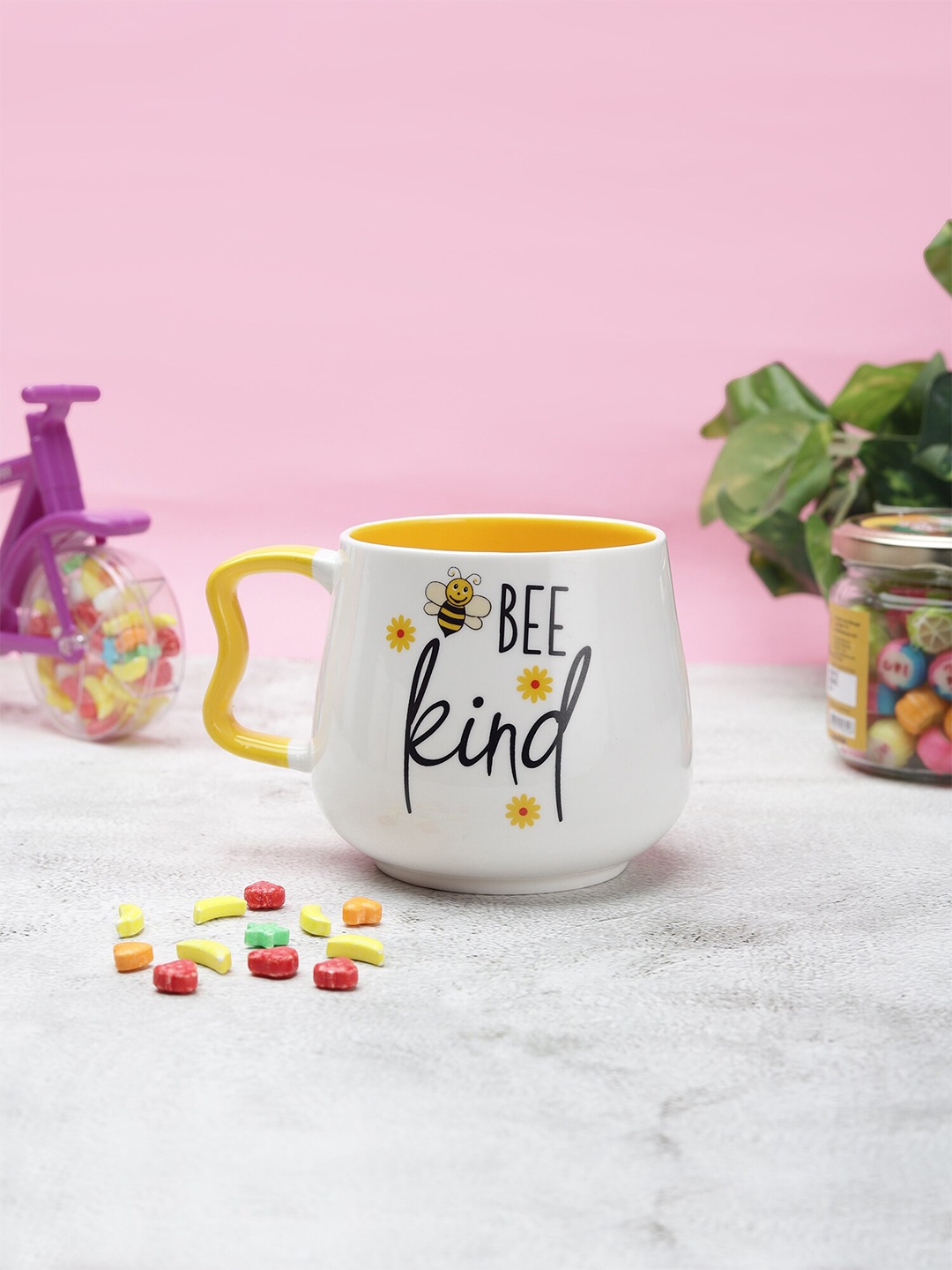 

JCPL White & Black Text or Slogans Printed Ceramic Glossy Mug