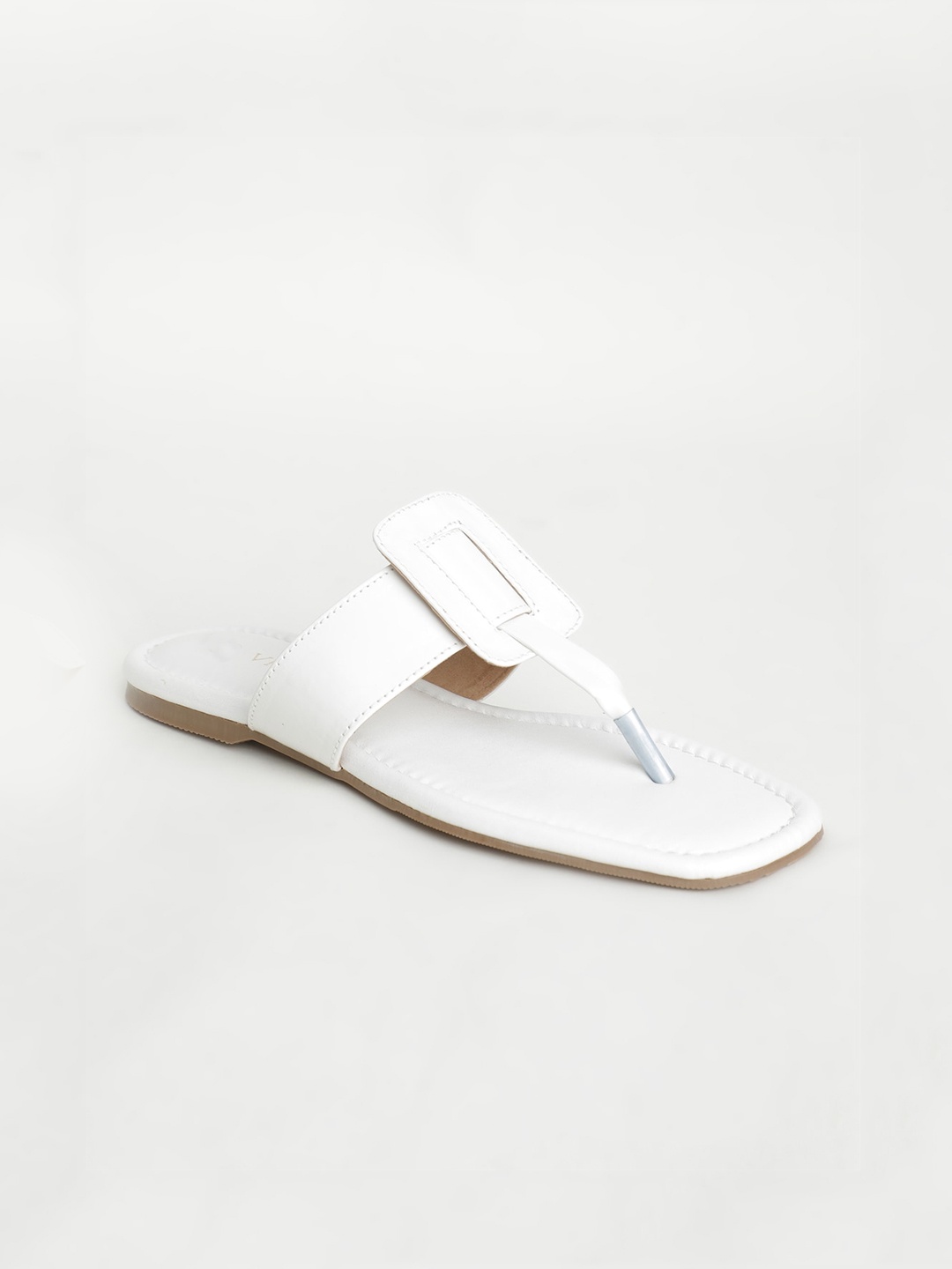 

Vishudh Women White Open Toe Flats