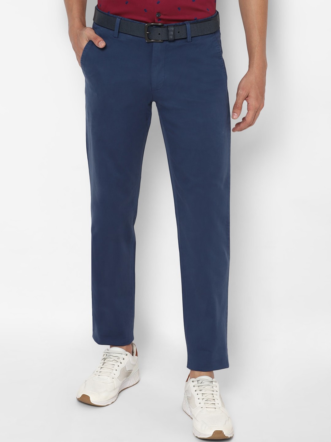 

SIMON CARTER LONDON Men Blue Slim Fit Trousers