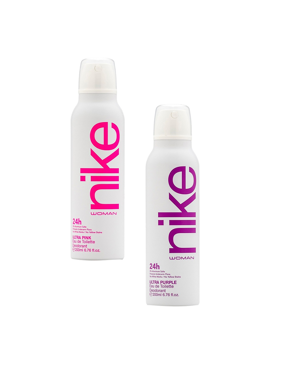 

Nike Women Pack of 2 Deodorant 200ml Each, Transparent