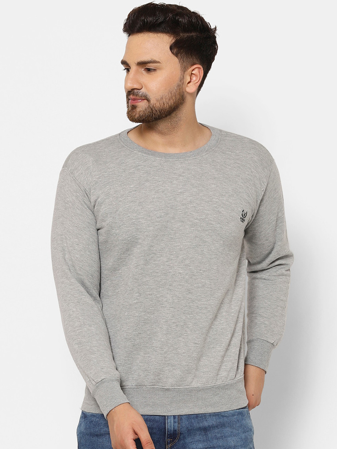 

VIMAL JONNEY Men Grey Sweatshirt