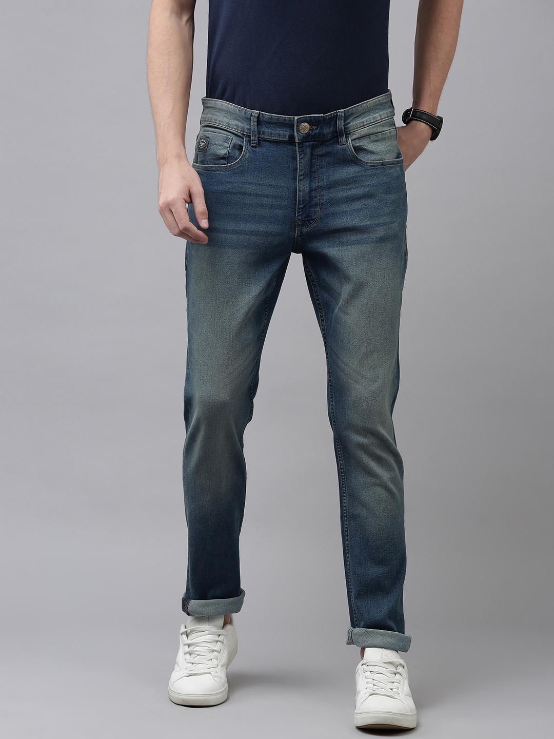 

U.S. Polo Assn. Denim Co. Men Blue Skinny Fit Light Fade Stretchable Jeans