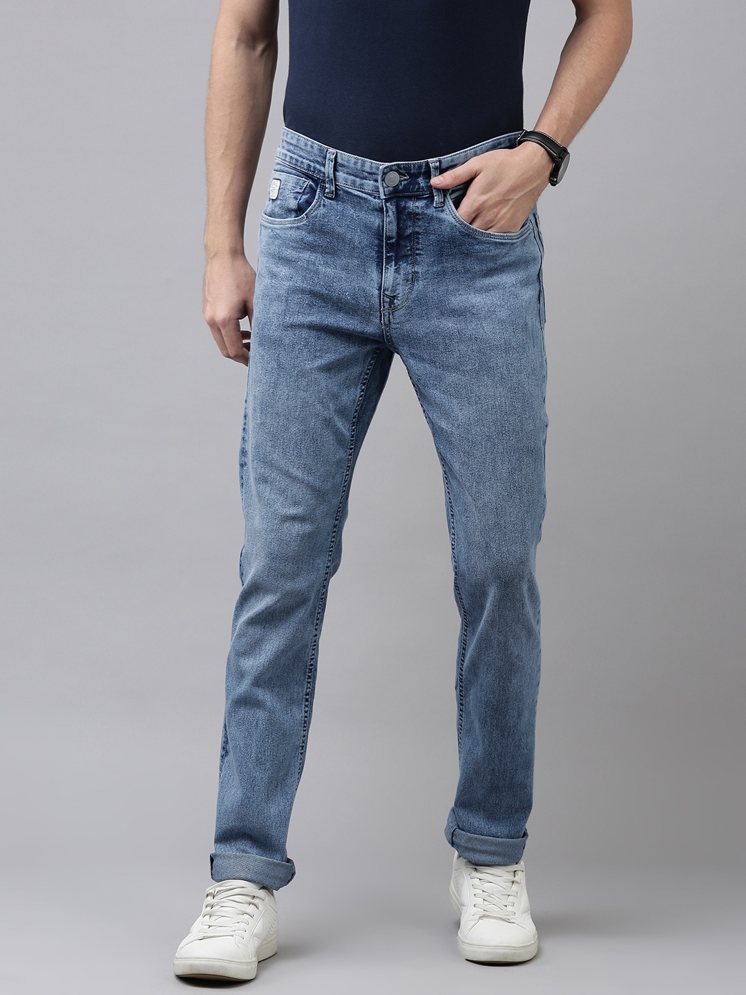

U.S. Polo Assn. Denim Co. Men Blue Skinny Fit Light Fade Stretchable Jeans