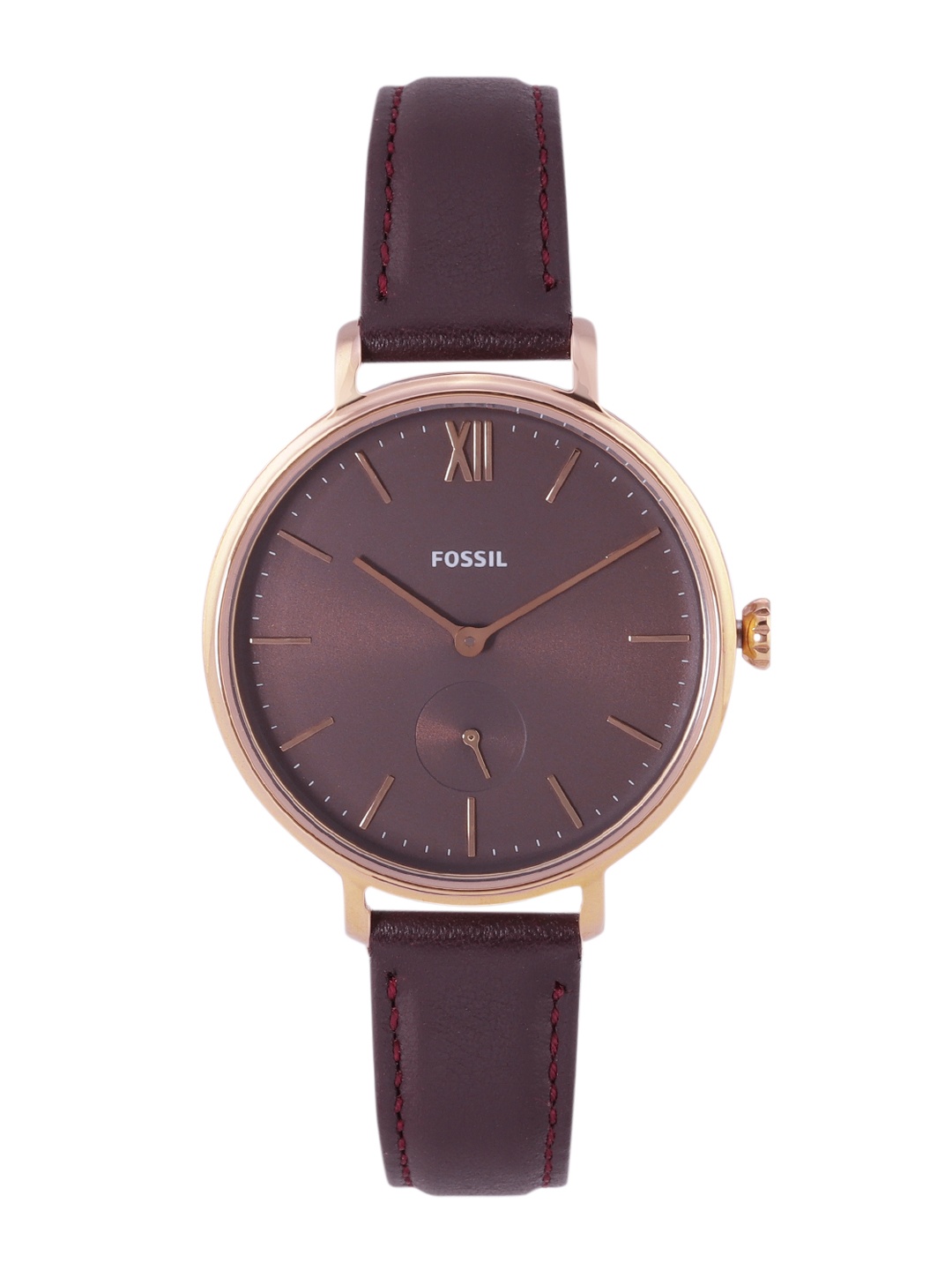 

Fossil Women Kalya Purple Dial & Purple Leather Strap Analogue Watch ES4665