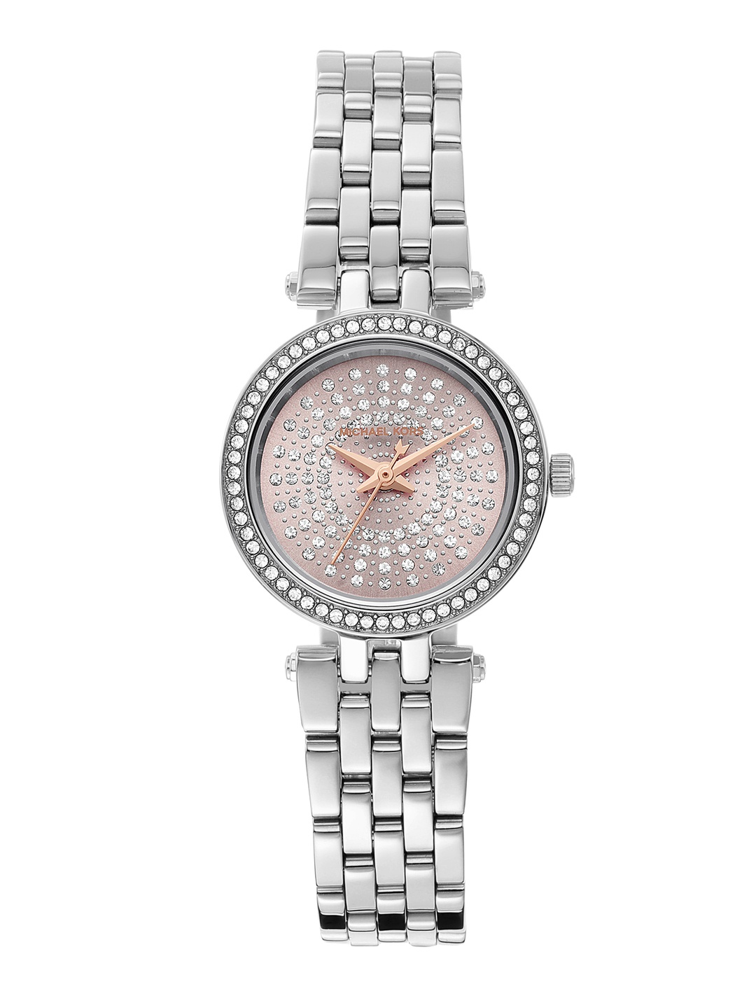 

Michael Kors Women Pink Embellished Analogue Watch MK4409