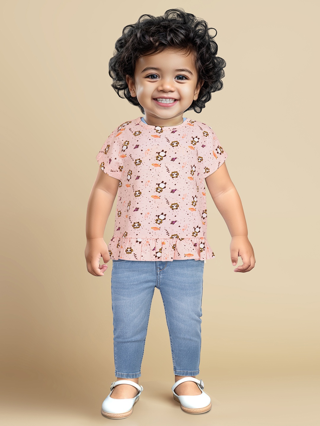 

Allen Solly Junior Pack-2 Girls Pink Printed T-shirt