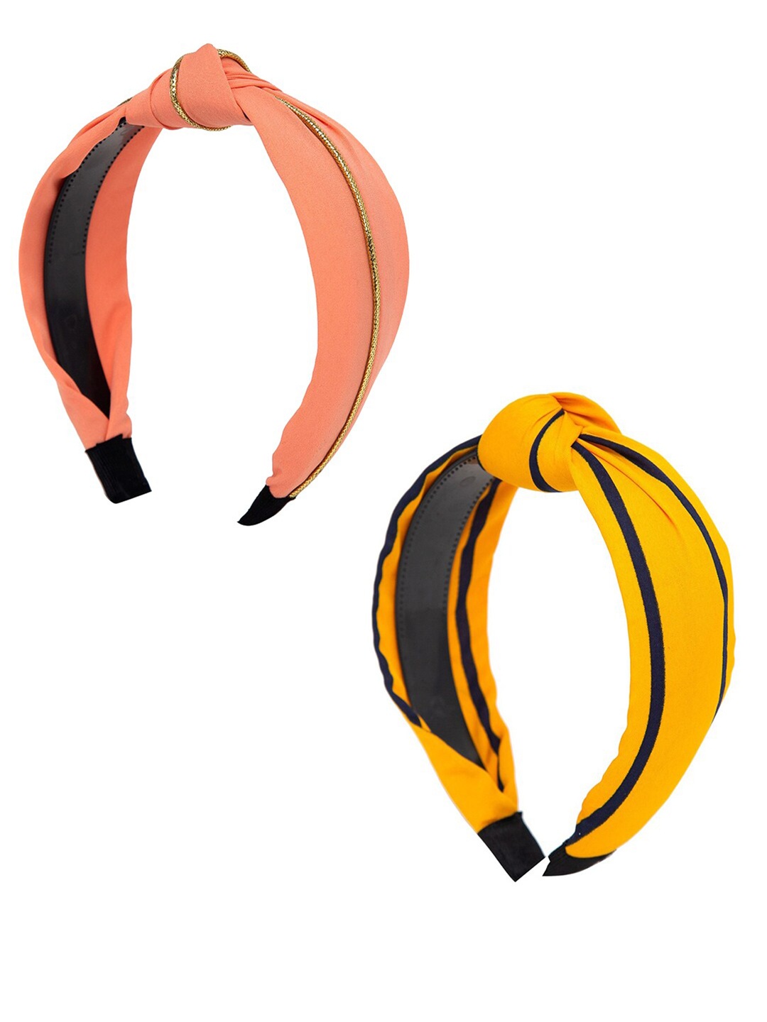 

YouBella Women Solid Set of 2 Hair Band, Peach