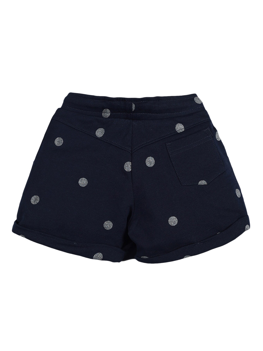 

PLUM TREE Girls Navy Blue Printed Regular Shorts