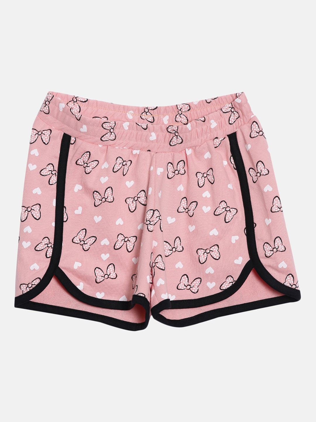 

Kryptic Girls Pink Printed Regular Shorts