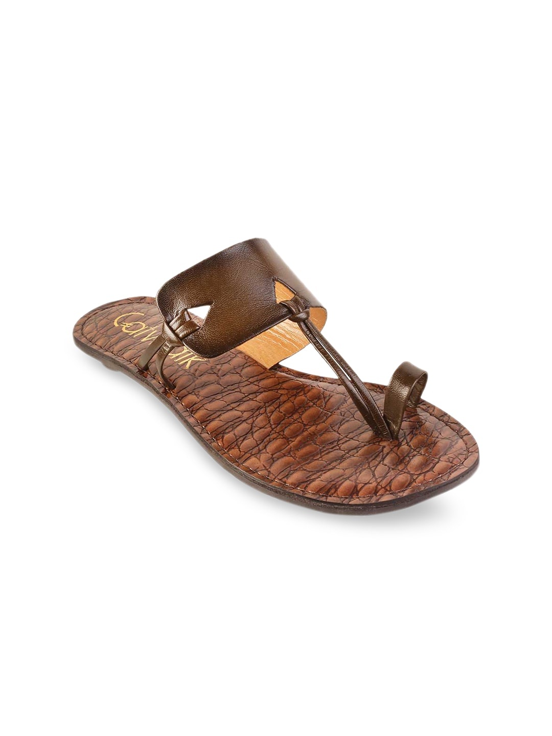 

Catwalk Women Khaki Printed One Toe Flats