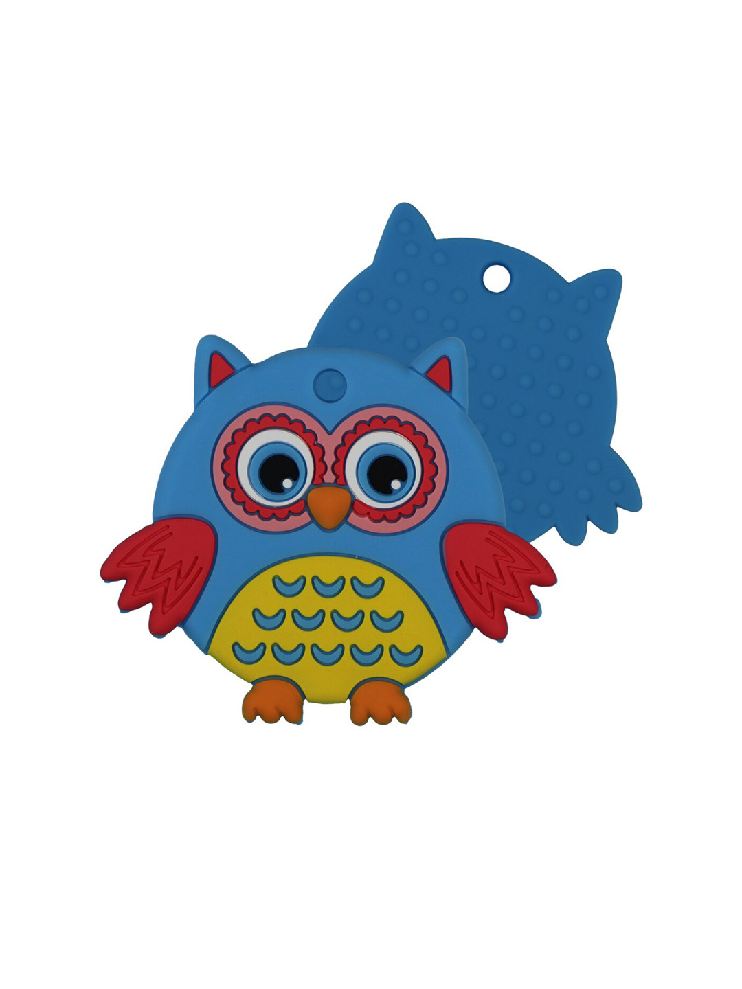 

GUCHIGU Infants Blue & Red BPA Free Silicone Chew Teether Toy