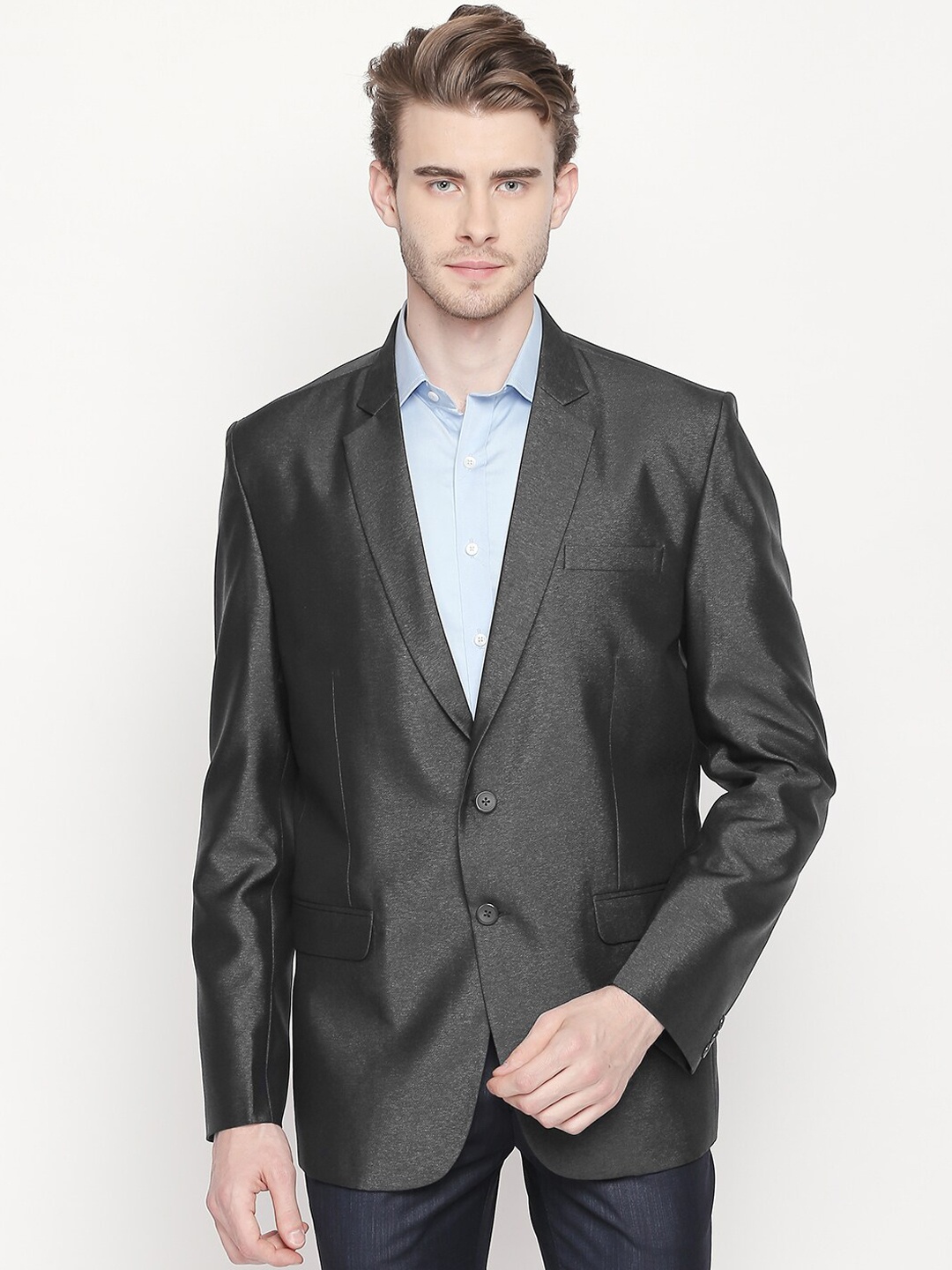 

Blacksmith Men Coffee Brown Party Notched Lapel Wear Blazer