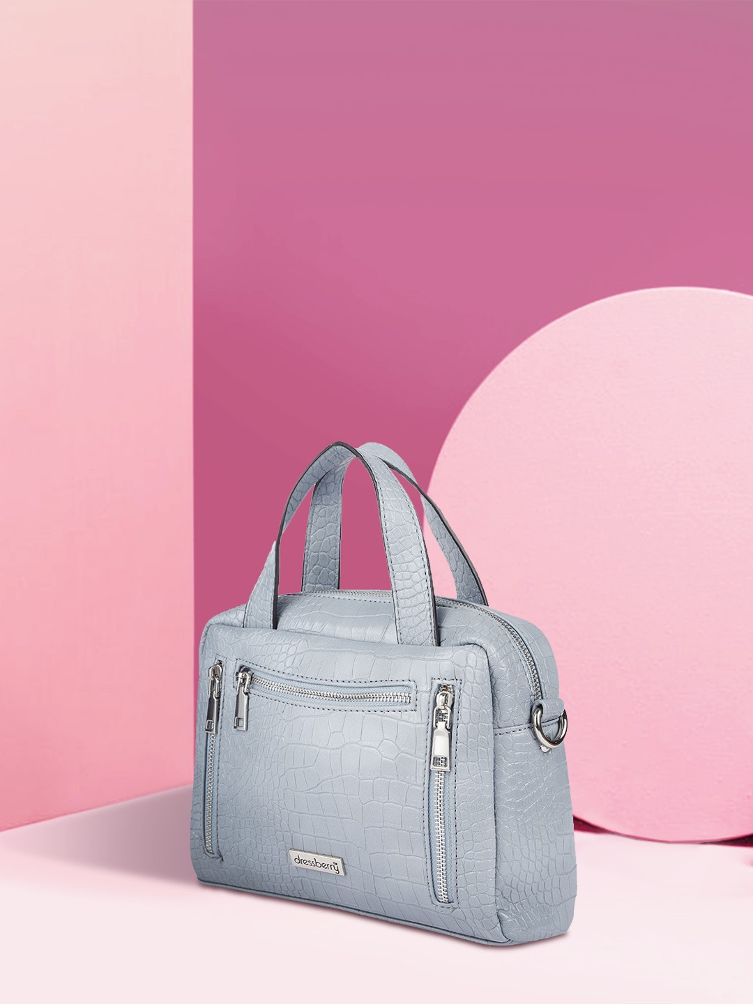 

DressBerry Blue Textured Sling Bag