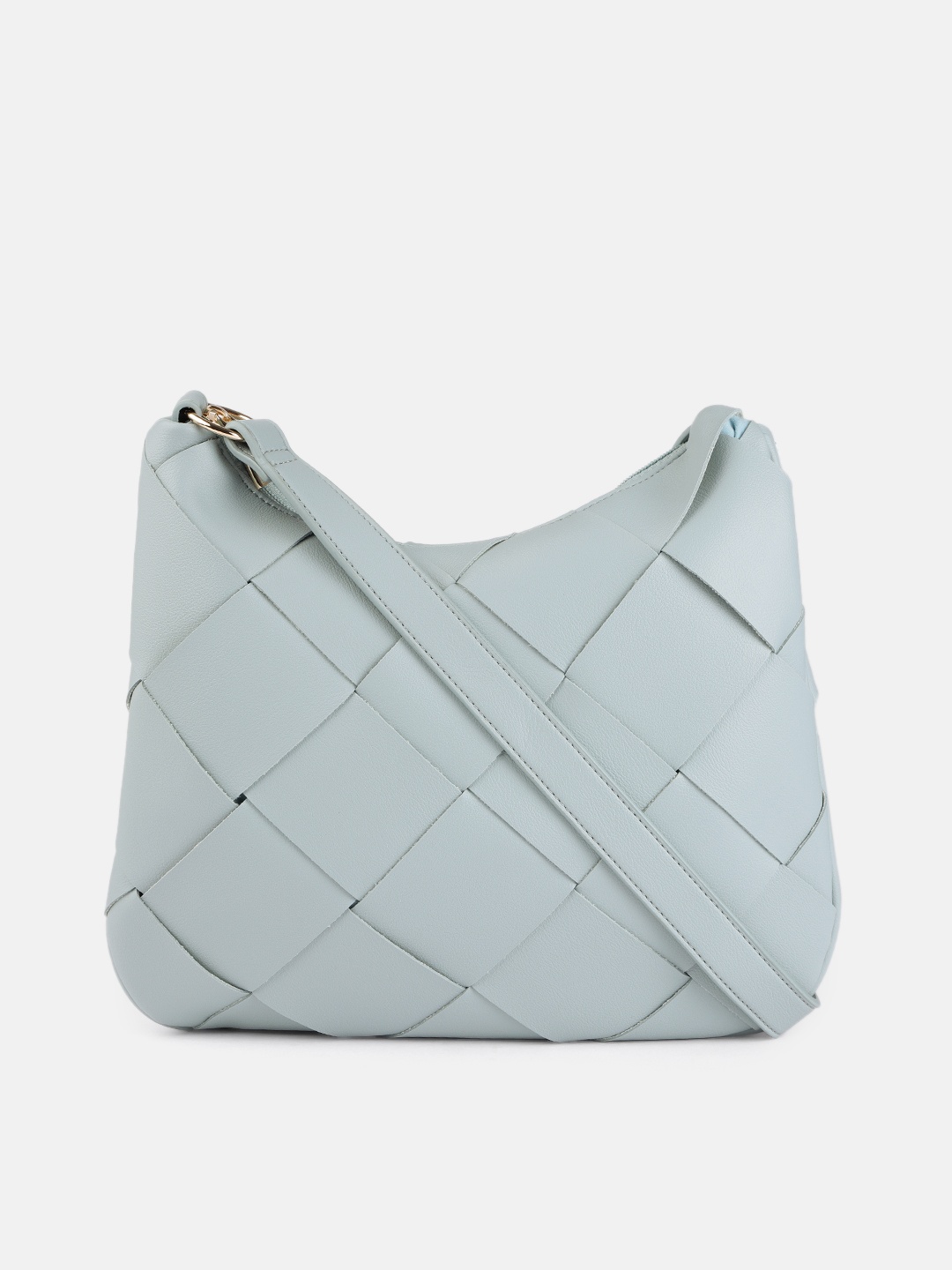 

DressBerry Blue Self Design Sling Bag