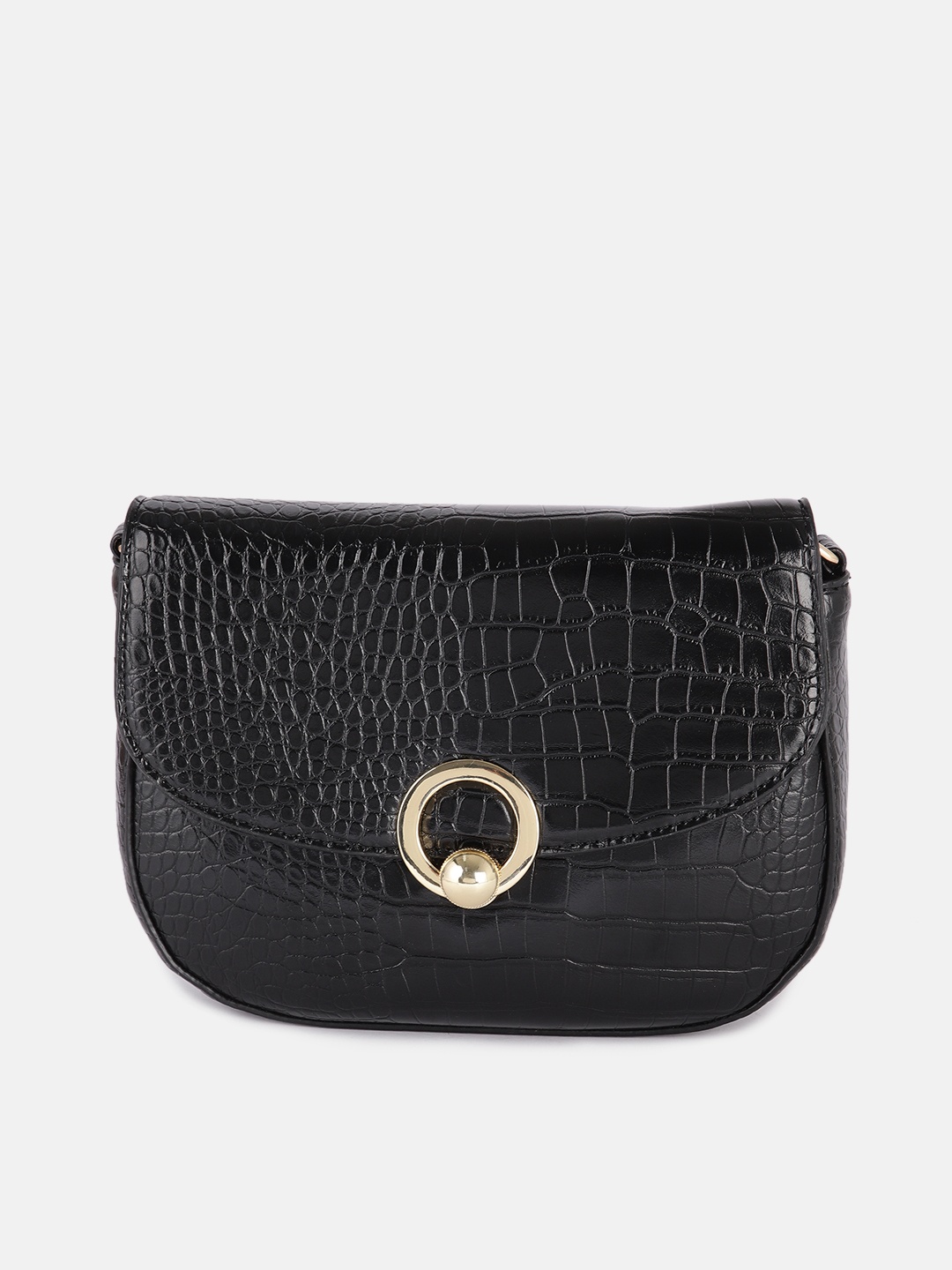 

Mast & Harbour Black Textured Sling Bag