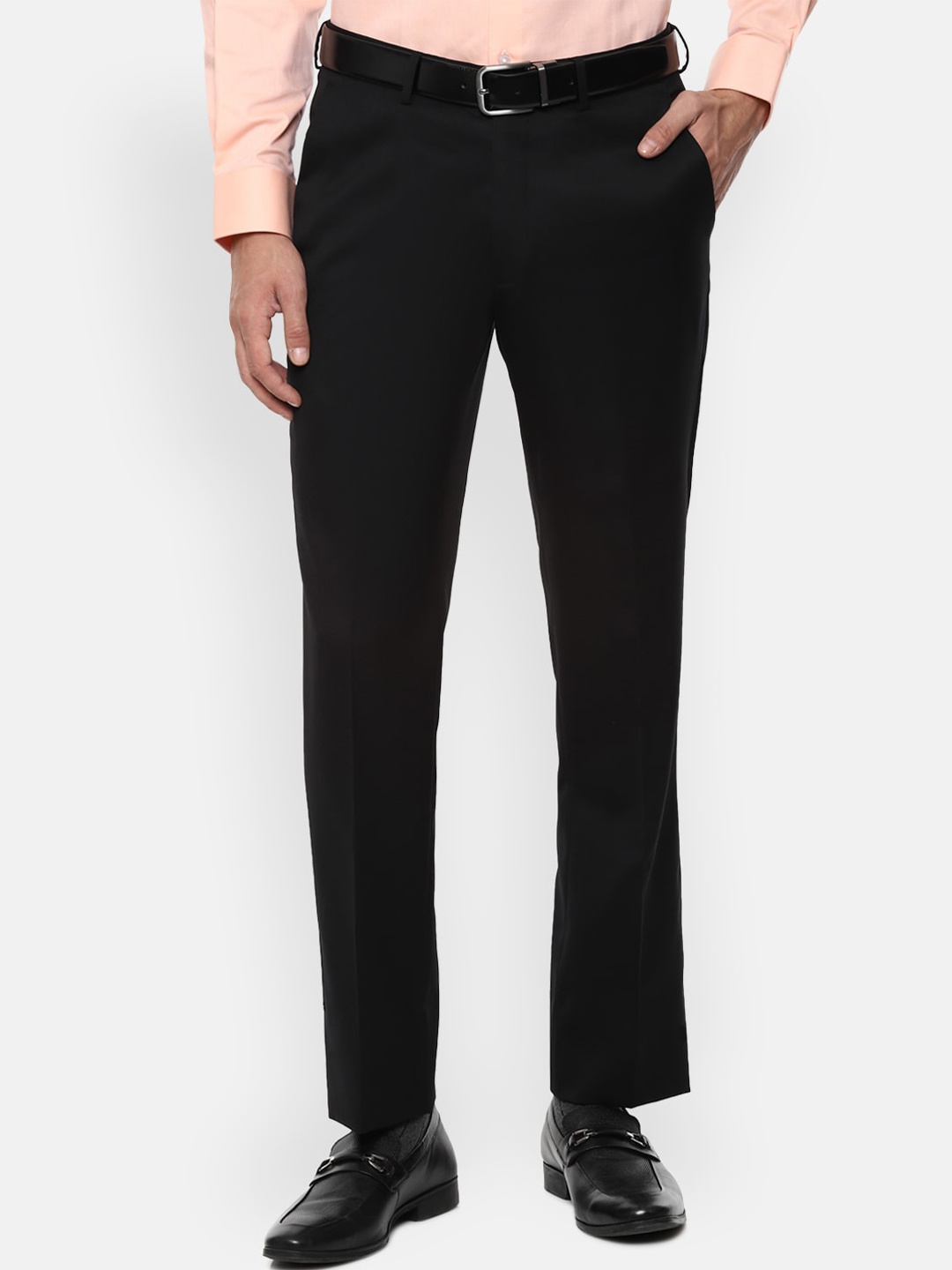 

Luxure by Louis Philippe Men Black Formal Trousers