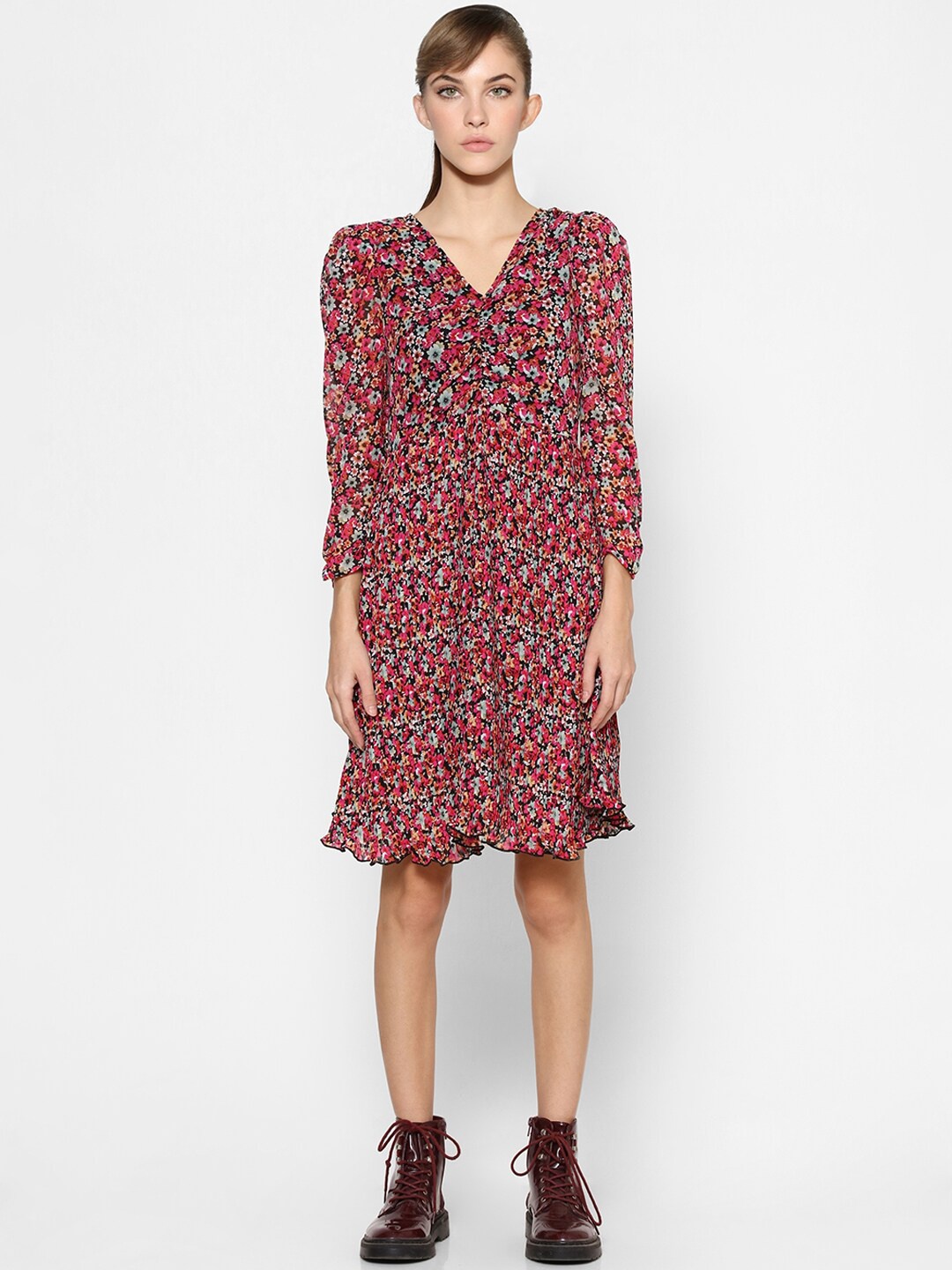 

ONLY Multicoloured Floral Printed A-Line Dress, Multi