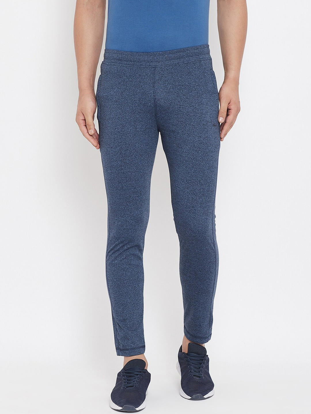 

Okane Men Blue Solid Track Pants