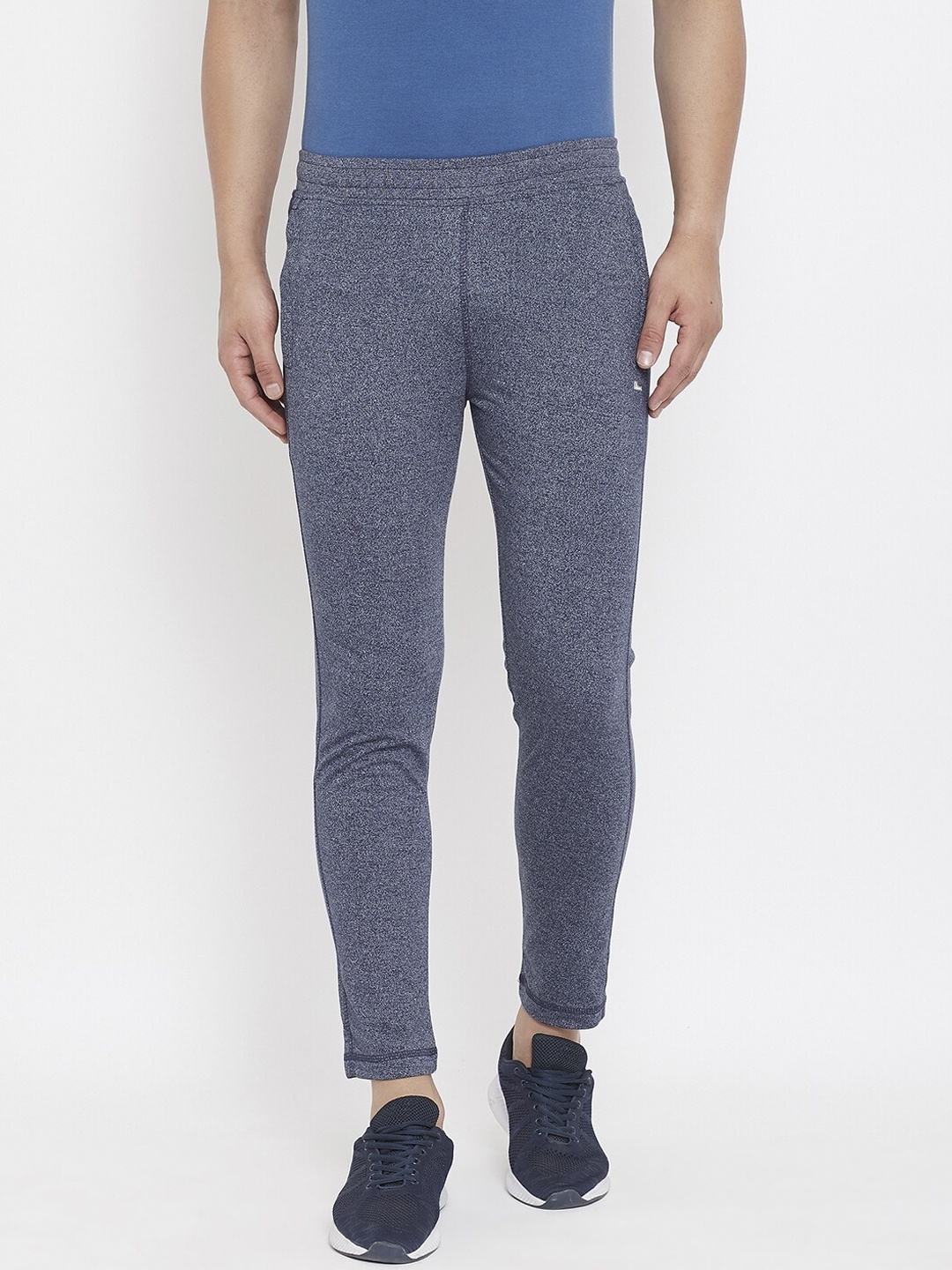 

Okane Men Navy Blue Solid Track Pants