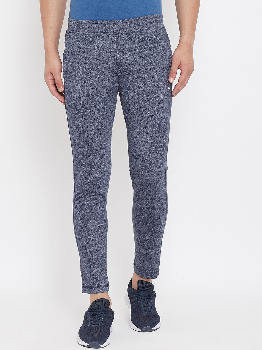 

Okane Men Navy Blue Solid Track Pants